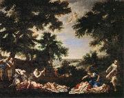Albani  Francesco The Cupids Disarmed oil painting